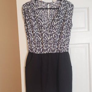 Leopard top print dress